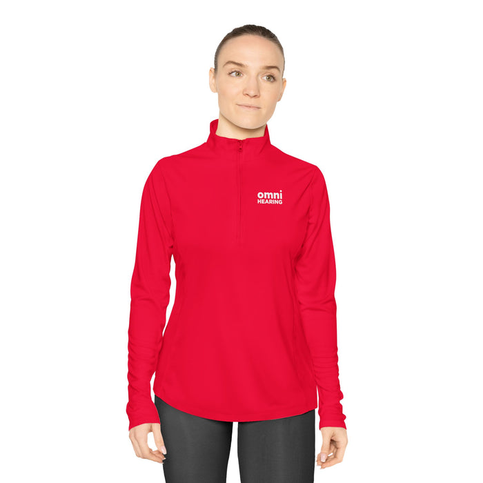 Omni Hearing Ladies Quarter-Zip Pullover