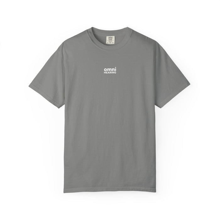 Omni Hearing Wellness Garment-Dyed Minimal Mens Logo T-Shirt
