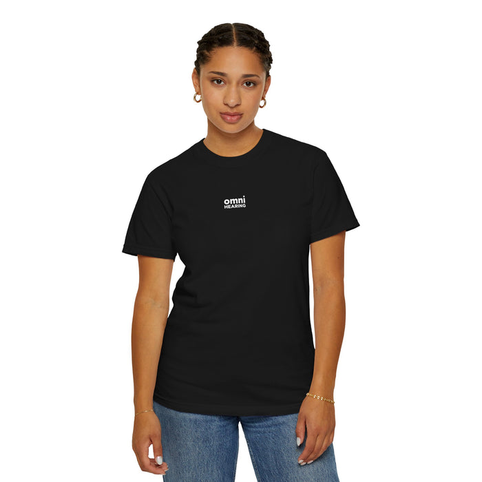 Omni Hearing Wellness Garment-Dyed Minimal Mens Logo T-Shirt
