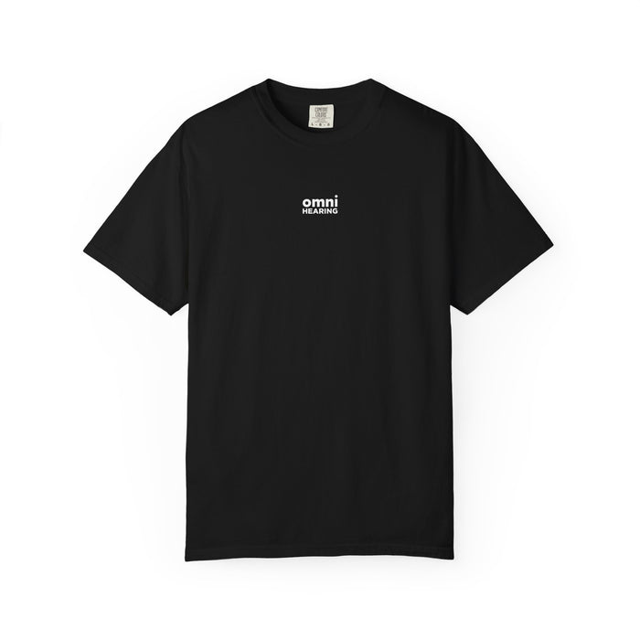 Omni Hearing Wellness Garment-Dyed Minimal Mens Logo T-Shirt