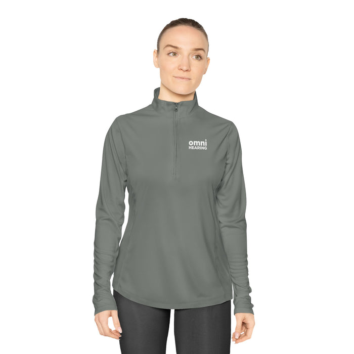 Omni Hearing Ladies Quarter-Zip Pullover