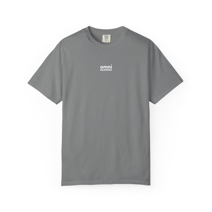Omni Hearing Wellness Garment-Dyed Minimal Mens Logo T-Shirt
