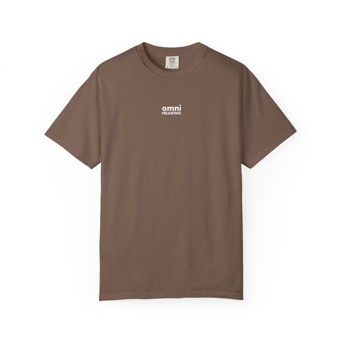 Omni Hearing Wellness Garment-Dyed Minimal Mens Logo T-Shirt