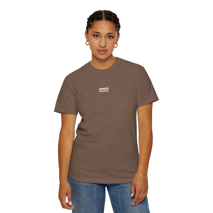 Omni Hearing Wellness Garment-Dyed Minimal Mens Logo T-Shirt