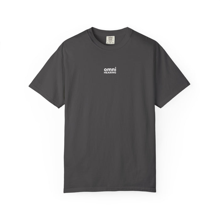 Omni Hearing Wellness Garment-Dyed Minimal Mens Logo T-Shirt
