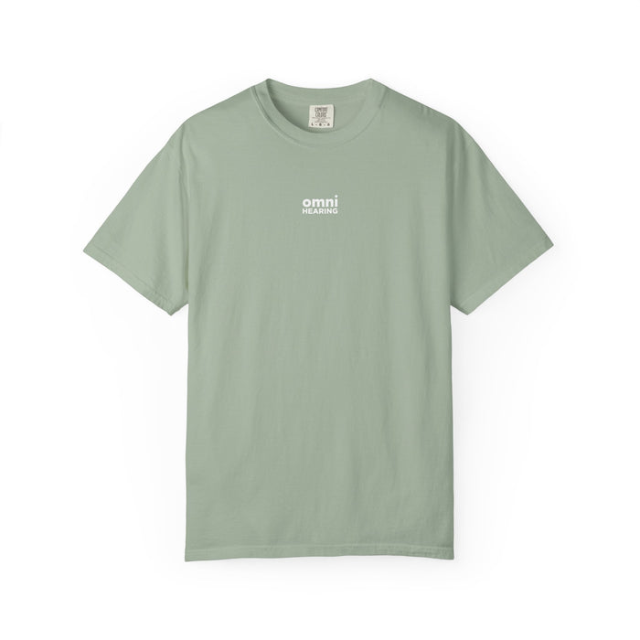 Omni Hearing Wellness Garment-Dyed Minimal Mens Logo T-Shirt
