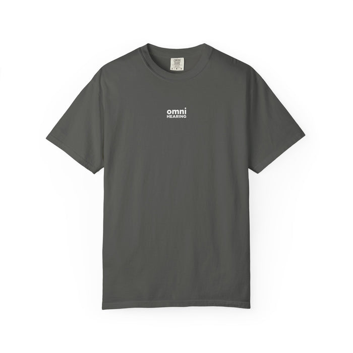 Omni Hearing Wellness Garment-Dyed Minimal Mens Logo T-Shirt