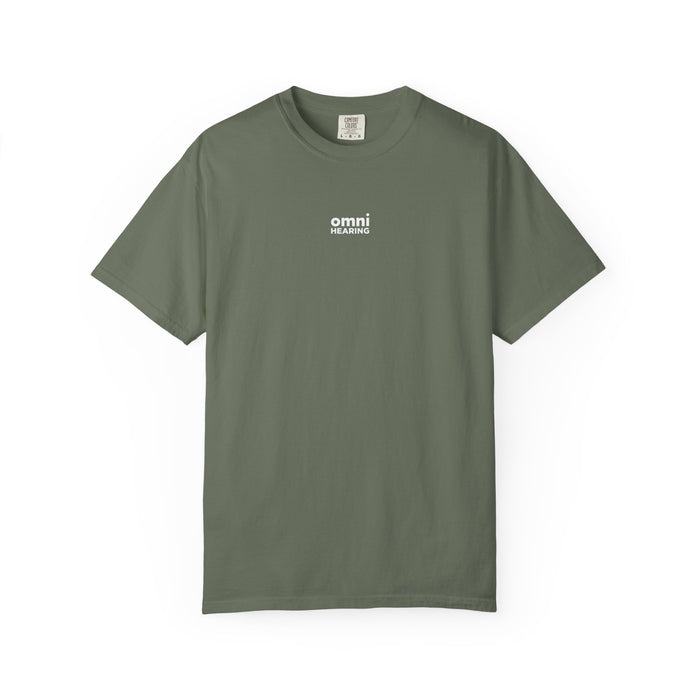 Omni Hearing Wellness Garment-Dyed Minimal Mens Logo T-Shirt