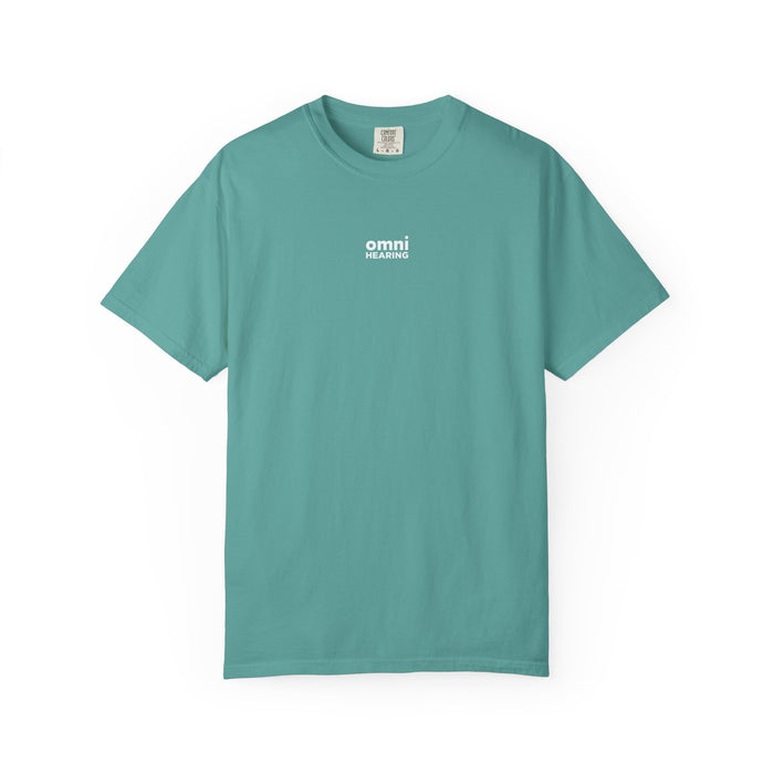 Omni Hearing Wellness Garment-Dyed Minimal Mens Logo T-Shirt