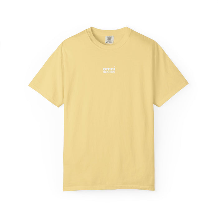 Omni Hearing Wellness Garment-Dyed Minimal Mens Logo T-Shirt