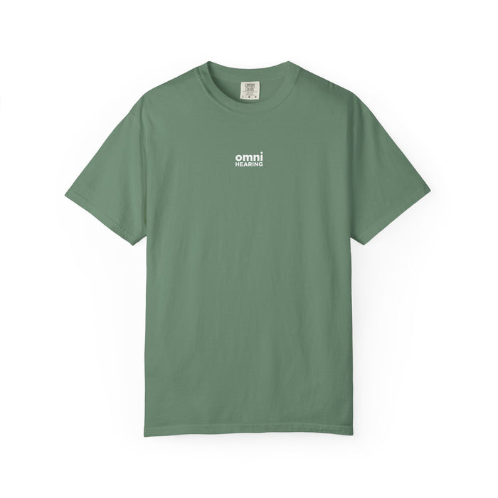 Omni Hearing Wellness Garment-Dyed Minimal Mens Logo T-Shirt