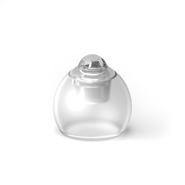 Phonak Clear Vented Dome 6.0 M compatible with Phonak RIC hearing aids with a 6.0 receiver and Phonak Sensor cShell 6.0. 
