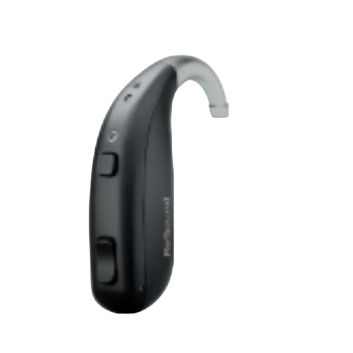 ReSound Enzo IA super power rechargeable hearing aid behind-the-ear with dual-chip processor for better understanding in noise, available for an in clinic demo in Ontario.