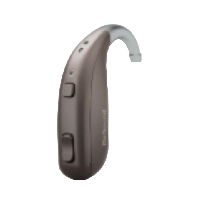 ReSound Enzo IA super power rechargeable hearing aid behind-the-ear with dual-chip processor for better understanding in noise, available for an in clinic demo in Ontario.