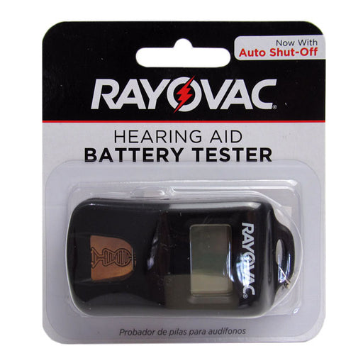 Rayovac Hearing Aid Battery Tester Keychain tests your hearing aid batteries to ensure they are working efficiently.