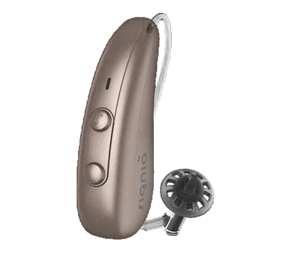 Signia Pure Charge and Go 7IX hearing aid for clear speech understanding, available for an in clinic demo in Ontario.