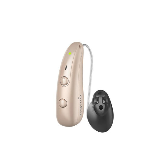 Signia Pure Charge and Go BCT 7IX hearing aid for superior speech in understanding, an easy-to-use, and discreet hearing solution, available for an in clinic demo in Ontario.