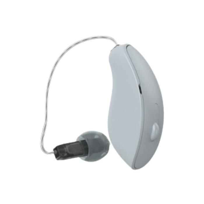 Starkey Edge AI 24 rechargeable hearing aid mini-receiver-in-canal for a crystal clear and discreet hearing solution, available for an in clinic demo in Ontario.