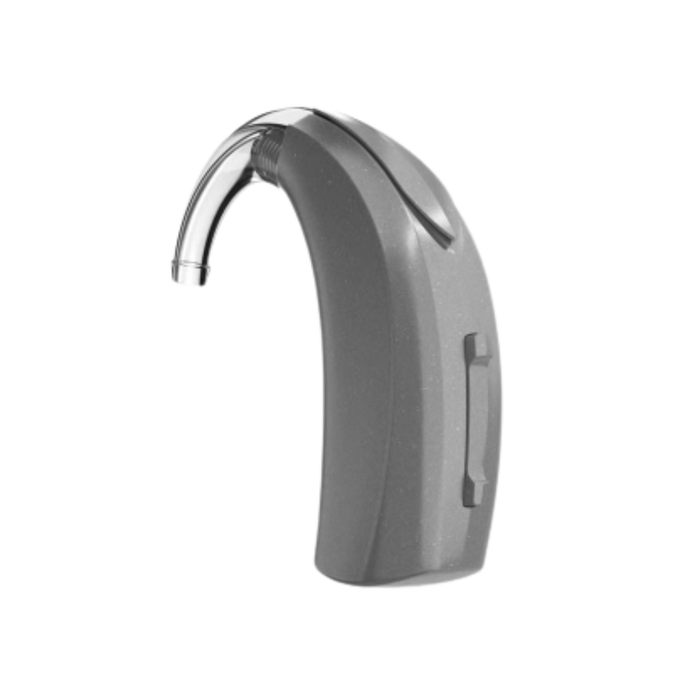 Starkey G Series AI 24 behind-the-ear battery operated power hearing aid for the clearest speech hearing, available for an in clinic demo in Ontario.