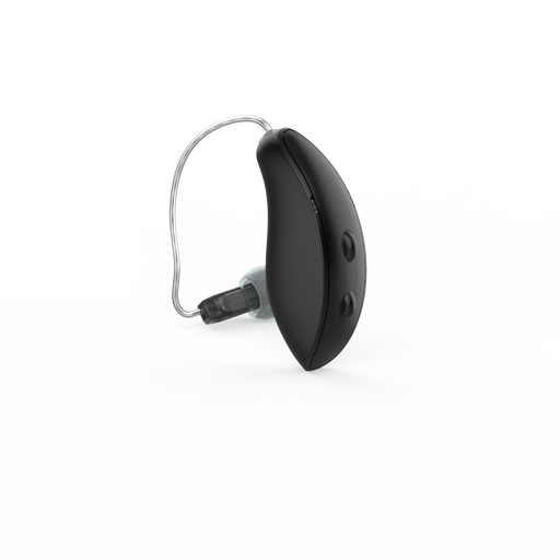Starkey Genesis AI 24 receiver-in-canal rechargeable hearing aid for crystal clear speech hearing, available for an in clinic demo in Ontario.