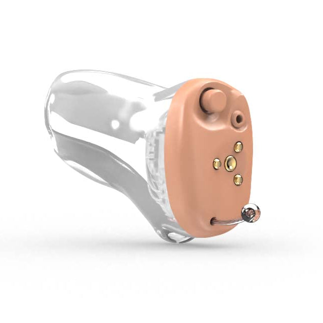 Starkey Signature AI 24 rechargeable hearing aid completely-in-canal for a crystal clear and discreet hearing solution, available for an in clinic demo in Ontario.