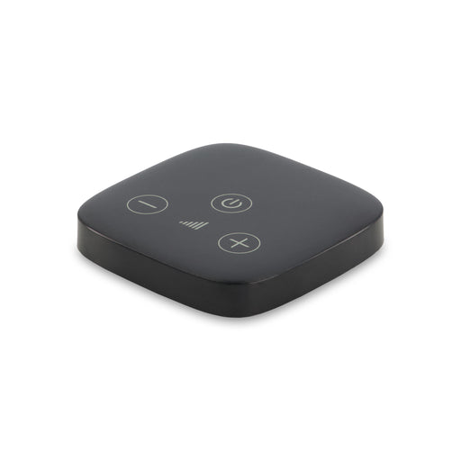 The Unitron TV Connector wirelessly connects your Move, Jump, Fit or Stride wireless hearing devices.