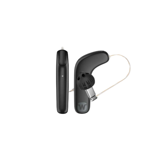 Widex Moment SmartRIC 440 hearing aid receiver-in-canal for natural speech clarity, a sleek behind-the-ear fit, and tinnitus treatment, available for an in clinic demo in Ontario.