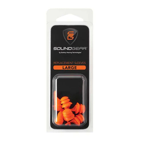 SoundGear Instant Fit Replacement Sleeves is available in small and large sizes. This product is compatible with both the SoundGear Instant Fit Hearing Protection Recreational and Industrial models.