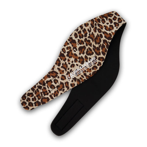 Aqua Earband Headband Leopard / Black