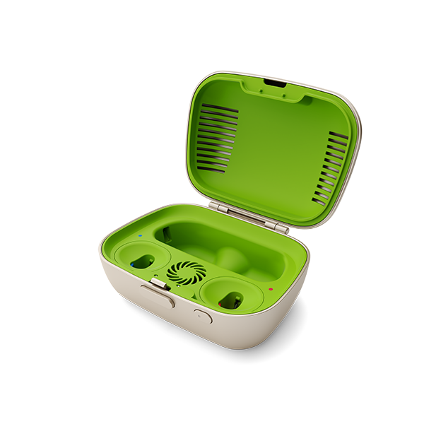 Phonak Charge & Care compatible with Phonak and Kirkland BTE / RIC hearing aids.