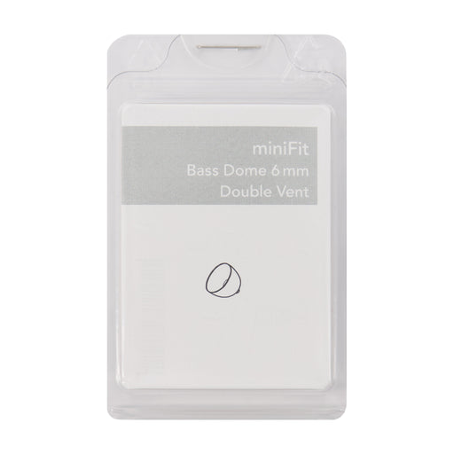 miniFit Bass Dome 6mm Double Vent for Bernafon, Sonic and Phillips RITE Hearing Aids 