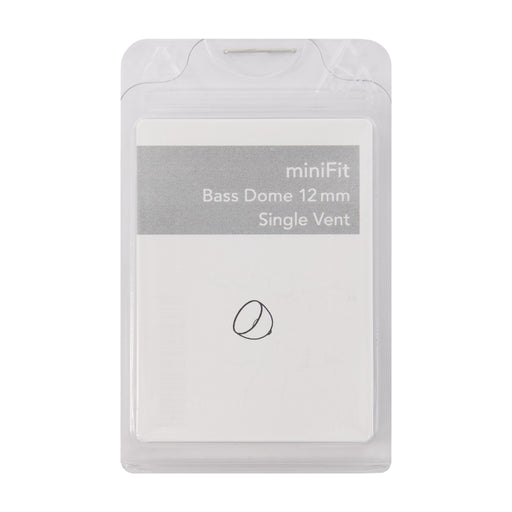 miniFit Bass Dome 12mm Single Vent for Bernafon, Sonic and Phillips RITE Hearing Aids 