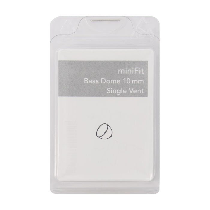miniFit Bass Dome 10mm Single Vent for Bernafon, Sonic and Phillips RITE Hearing Aids 