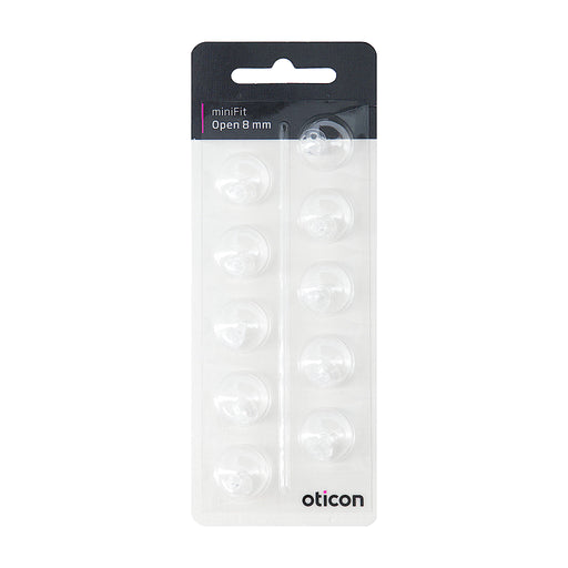Oticon miniFit Open 8mm Dome Piece in new 2020 Packaging