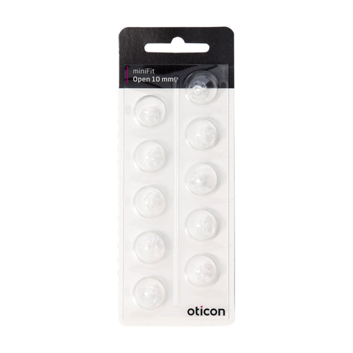 Oticon miniFit Open 10mm Dome New Packaging