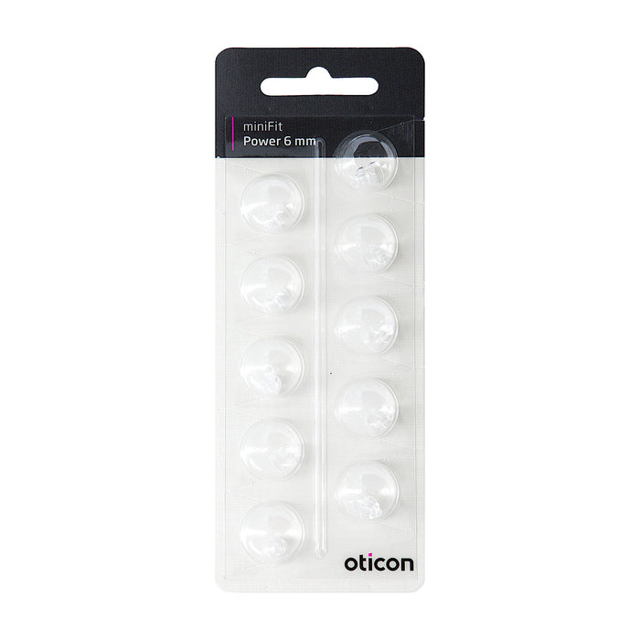 Oticon minFit Power 6mm Dome Piece in new 2020 Packaging