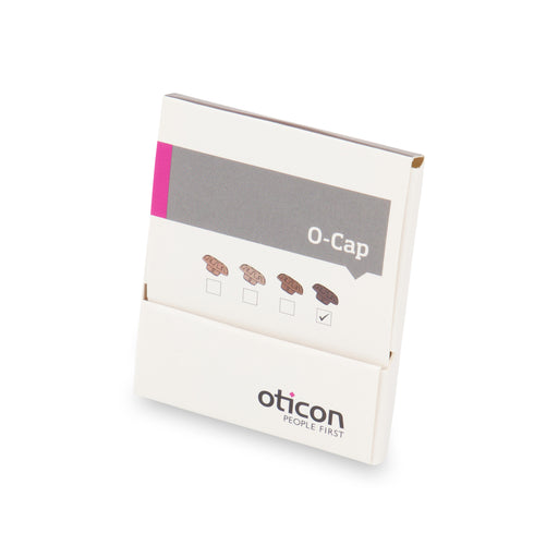 Oticon O Cap Mic Covers in Dark Brown colour to be used with Oticon ITE and ITC hearing instruments