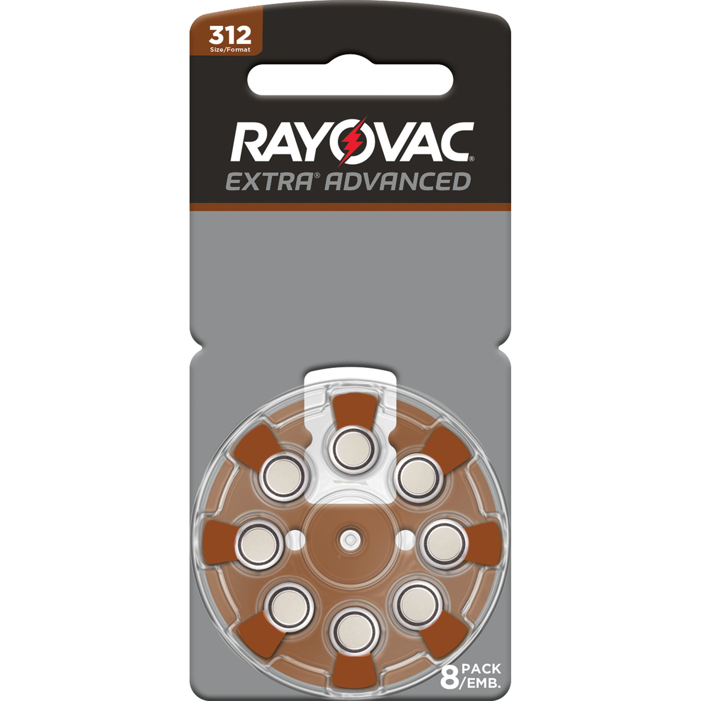 Rayovac Extra Size 312 8 Pack Buy Hearing Aid Batteries Online Now