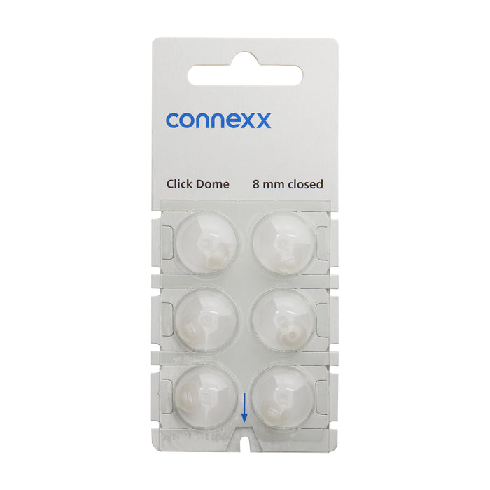 Connexx Click Dome 8mm Closed for Signia, Siemens, or Rexton Hearing Aids
