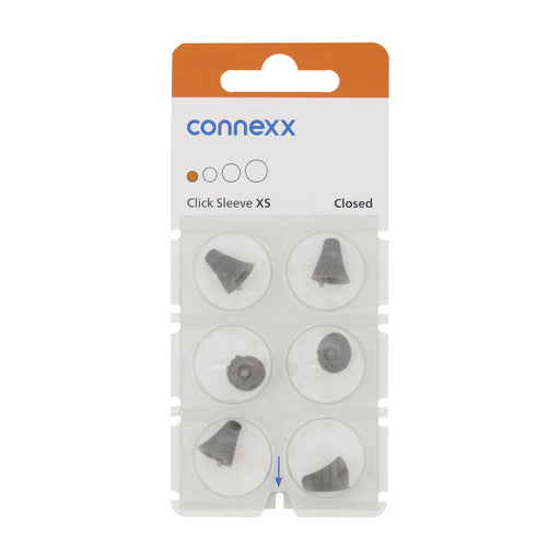 Connexx Click Sleeve XS Closed for Siemens, Signia or Rexton RIC Hearing Aids