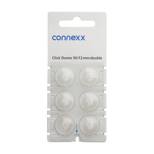 Connexx Click Dome 10/12mm Double for Signia, Siemens, and Rexton Hearing Aids